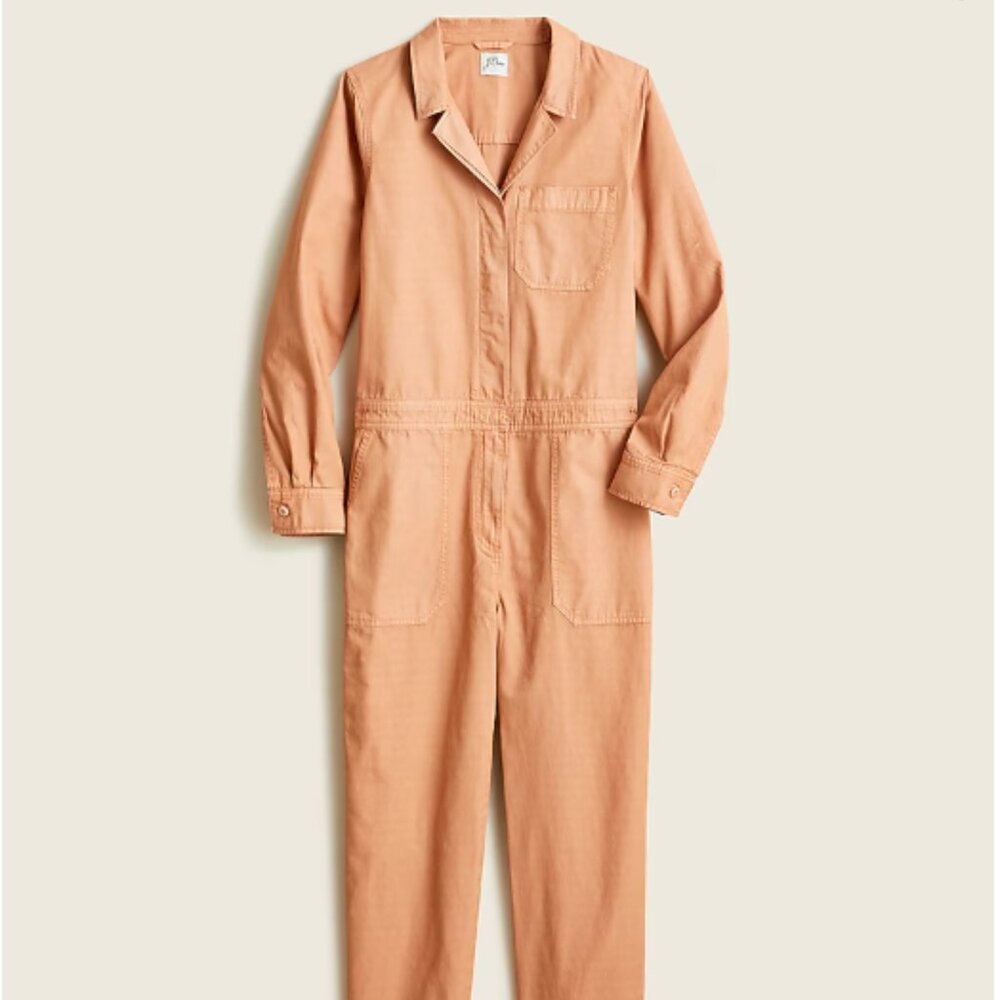 J. Crew Foundry Chino Coveralls in Khaki